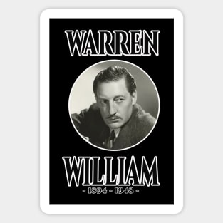 WARREN WILLIAM 1894 - 1948 Sticker